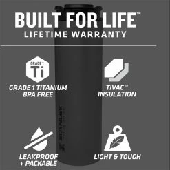 Stanley Stay Hot 14oz Titanium Travel Mug -Astral Shop Outlet Shop SAN D5 1