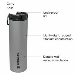 Stanley Stay Hot 14oz Titanium Travel Mug -Astral Shop Outlet Shop SAN D8 1